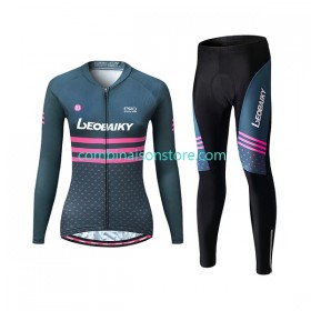 Femme Combinaison Cycliste M/L + Collant sans Bretelles Leobaiky N004